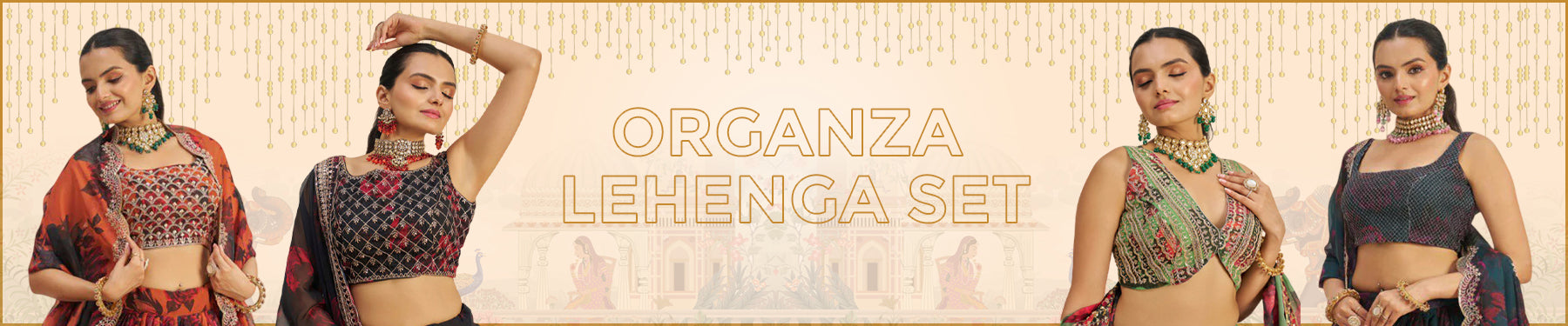 Organza Lehenga Set