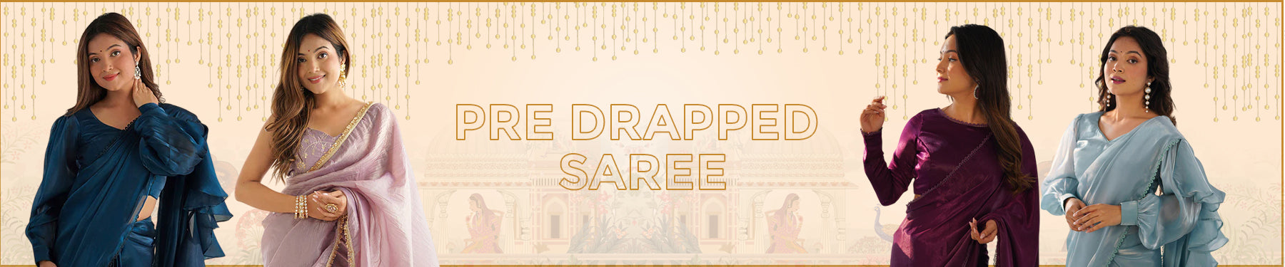 Pre Drapped Saree
