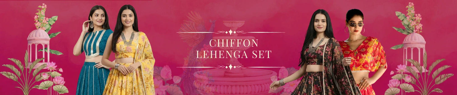 Chiffon Lehenga Set