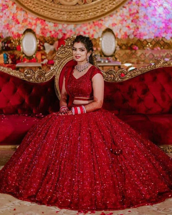 Red Bridal Lehenga Choli