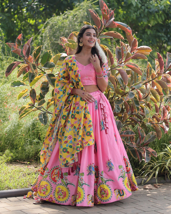 Pink Color Dola Silk Designer Lehenga Choli
