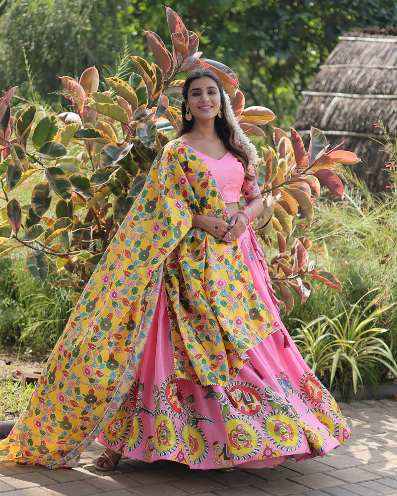 Pink Color Dola Silk Designer Lehenga Choli