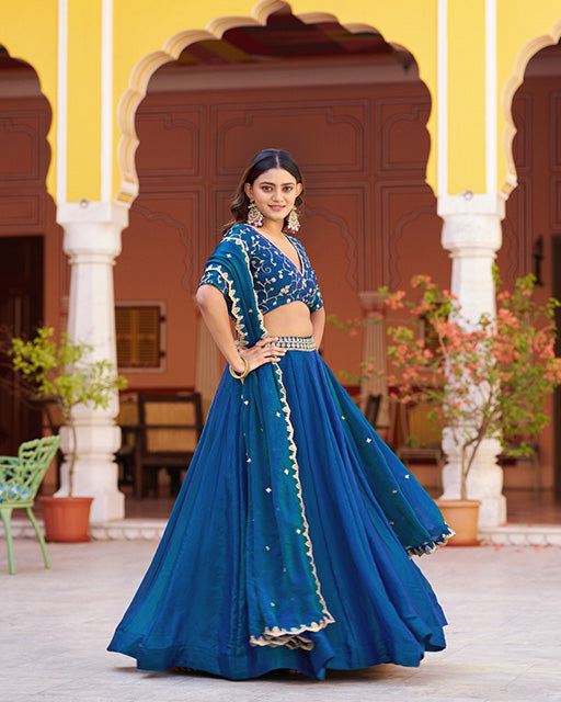 Morpich Color Fendi  Embroidered Lehenga Choli