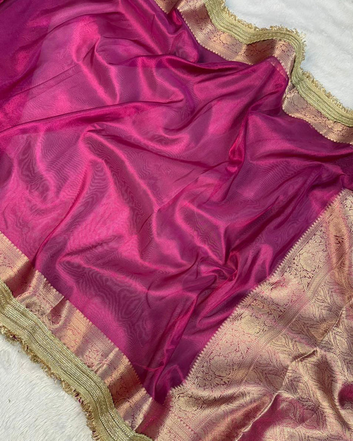Jhanvi Kapoor Tissue Organza Silk Saree