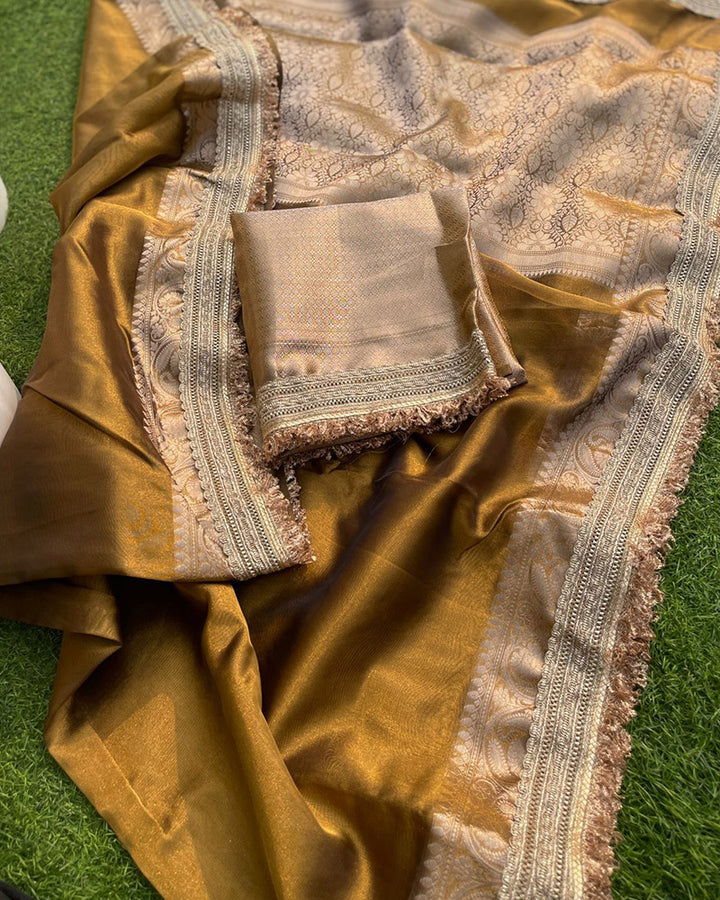 Jhanvi Kapoor Tissue Organza Silk Saree