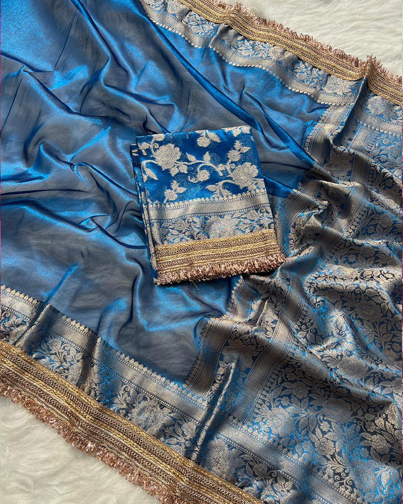 Jhanvi Kapoor Tissue Organza Silk Saree