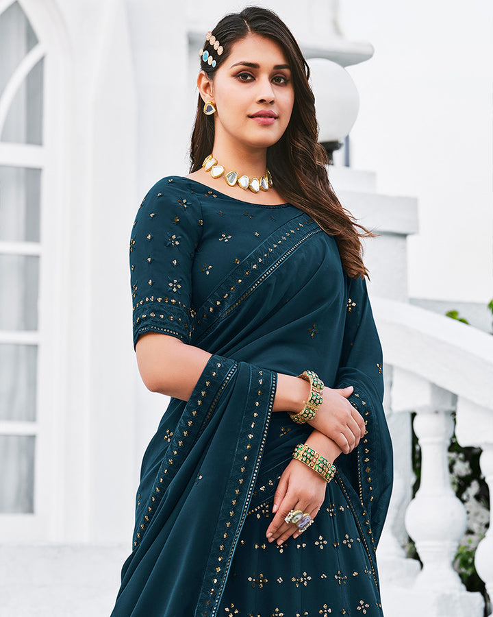 Rama Color Georgette Designer Lehenga Choli