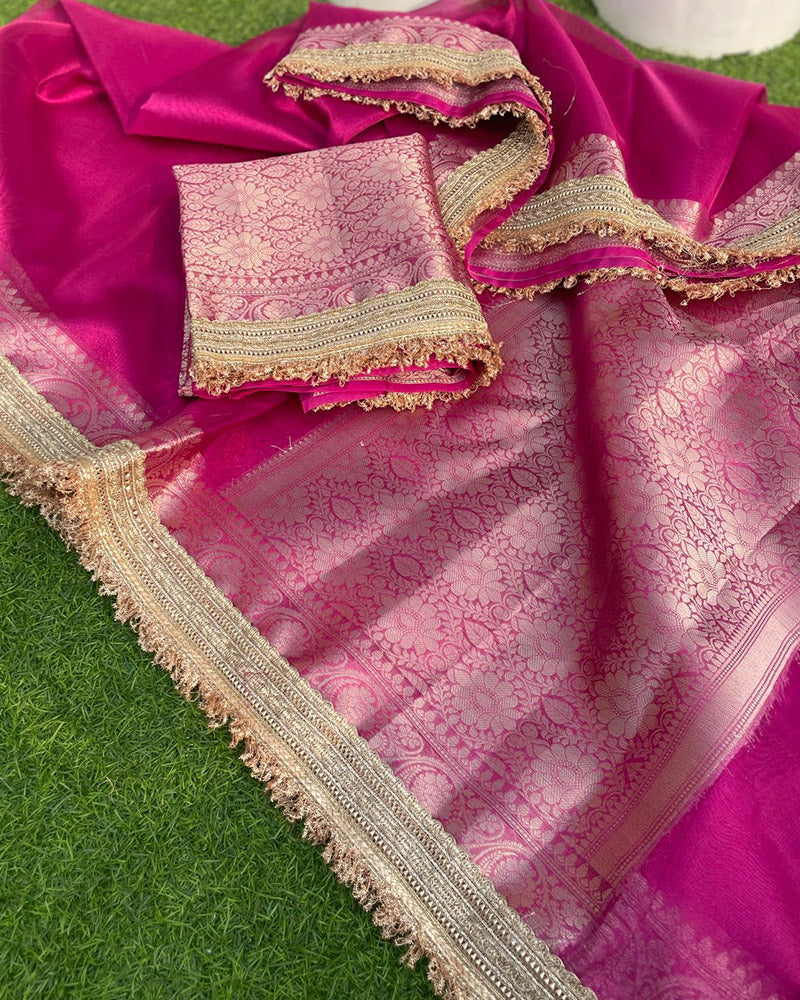 Jhanvi Kapoor Tissue Organza Silk Saree