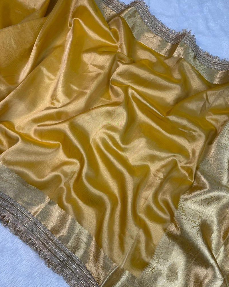 Jhanvi Kapoor Tissue Organza Silk Saree