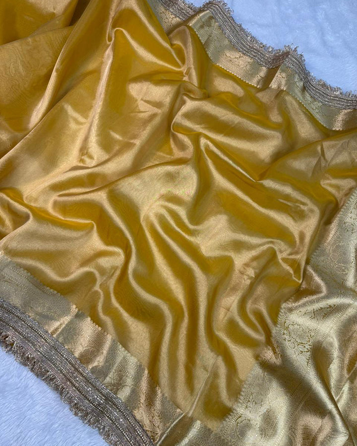 Jhanvi Kapoor Tissue Organza Silk Saree