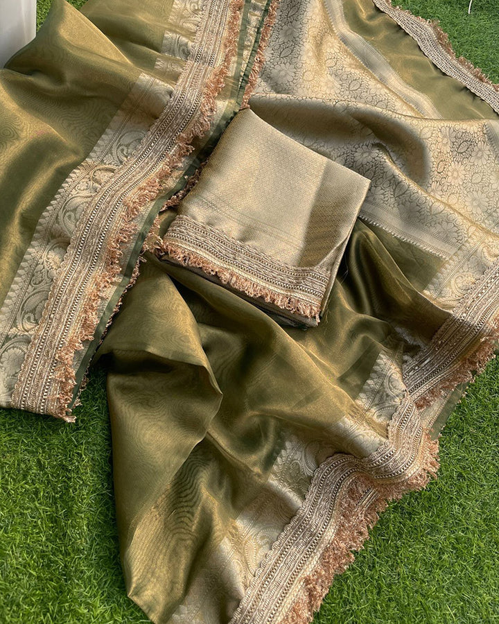 Jhanvi Kapoor Tissue Organza Silk Saree