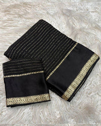 Maroon Color Pure Viscose Georgette Saree