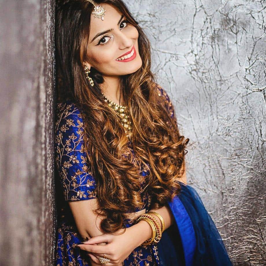 Blue Raw Silk Sequence Lehenga Choli