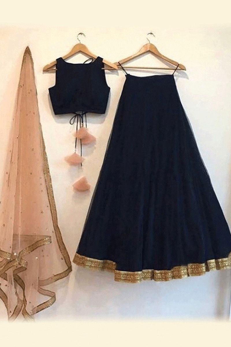 Designer Black Lehenga Choli