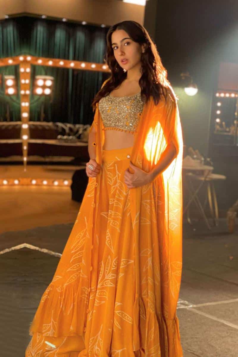 Organza Sara Ali Khan Lehenga Choli