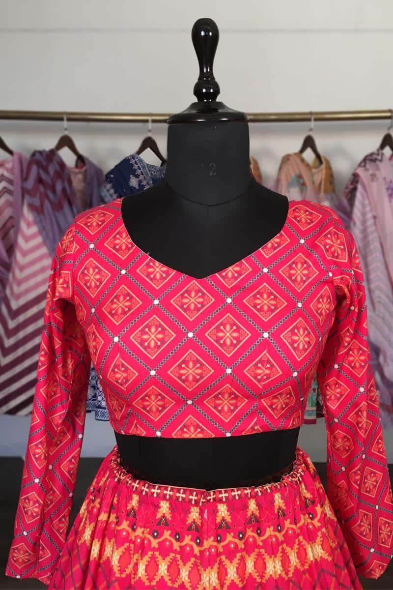 Red Stunning And Classy Vaishali Silk Designer Lehenga Choli