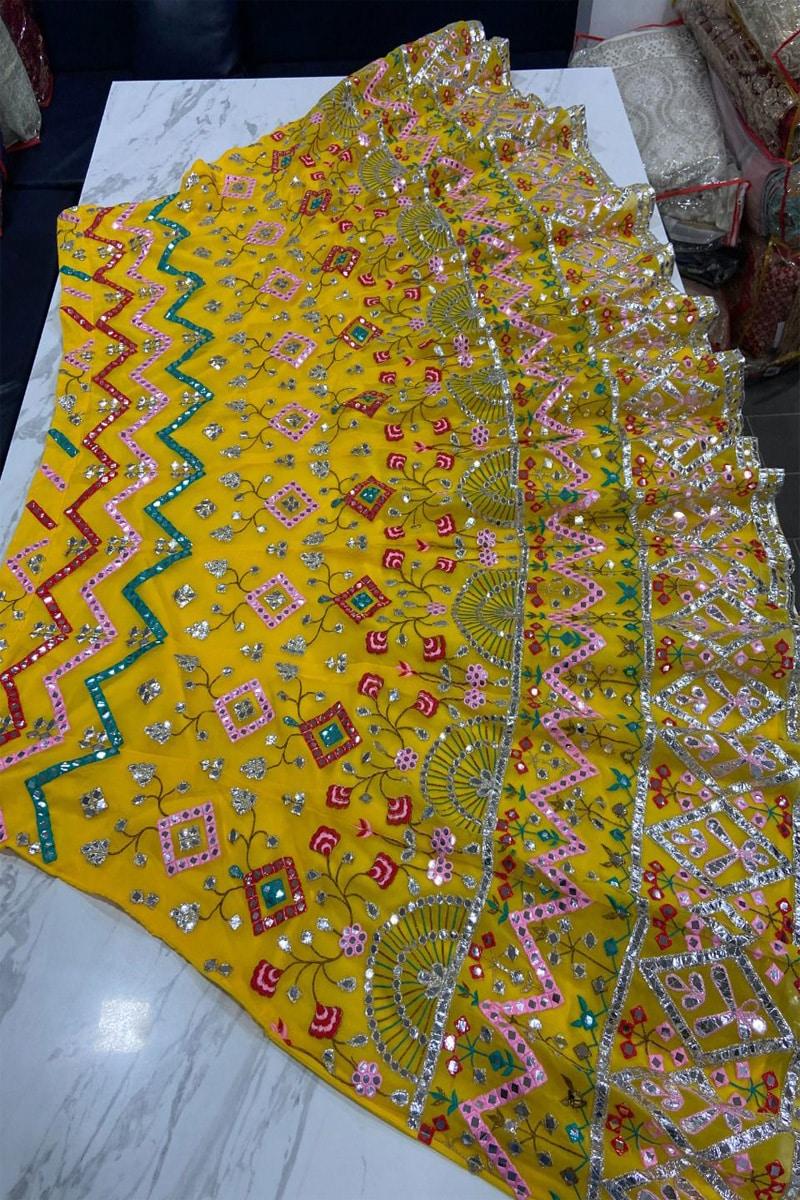 Special For Haldi Function Embroidery Work Lehenga Choli