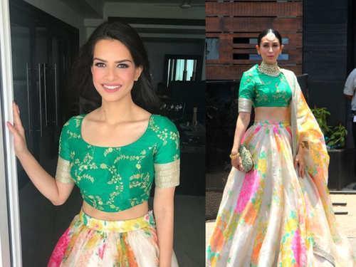 Karishma Kapoor Organza Bridal Lehenga Choli