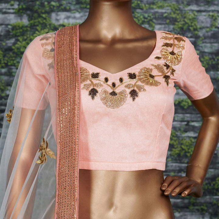 Rama Raw Silk Designer Lehenga Choli