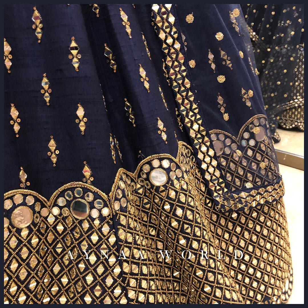 Blue Banglori Silk Lehenga Choli