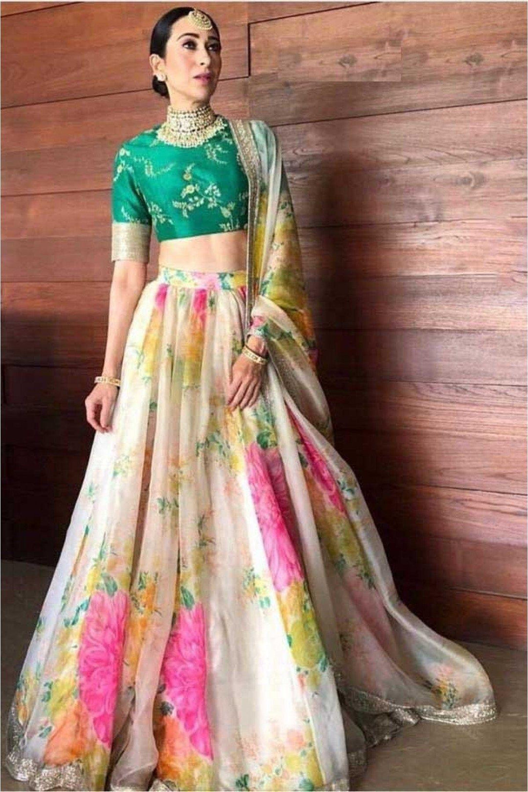 Karishma Kapoor Organza Bridal Lehenga Choli